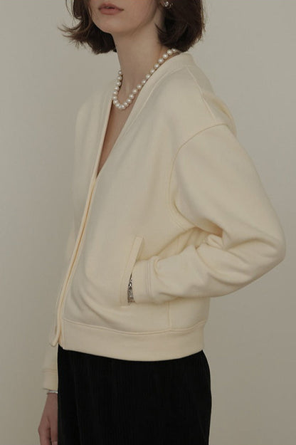 Vintage Cotton V Neck Cardigan