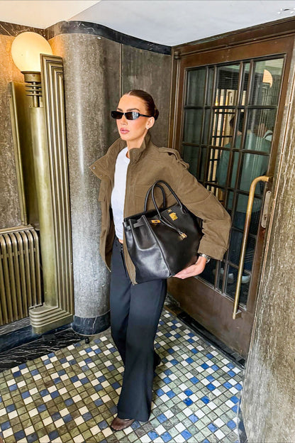 Suede Look Textured Jacket