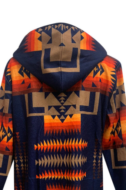 Pocket Printed Longline Coat