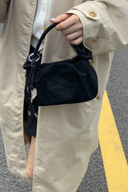 Pleated Cloud Charm Vintage Elegant Crossbody Bag