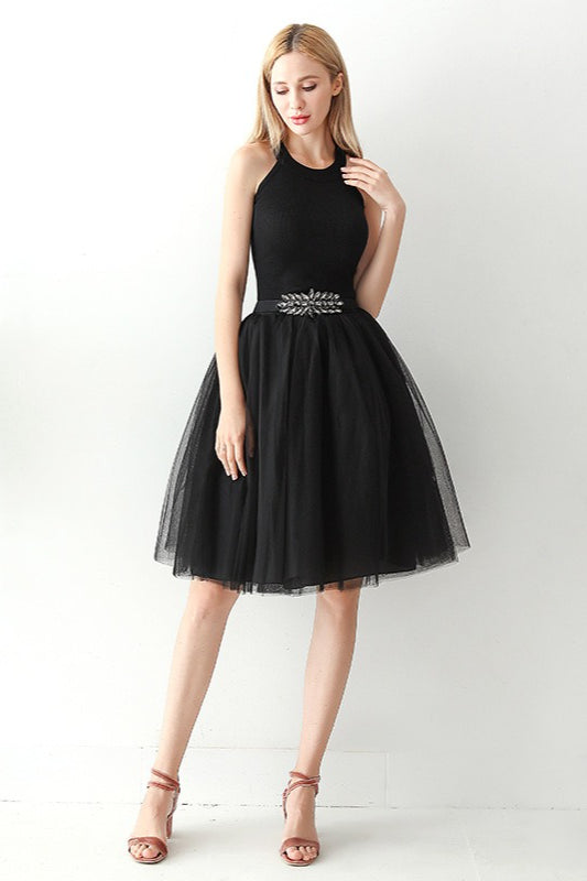 Adult High Waist Tulle Puff Mini Skirt