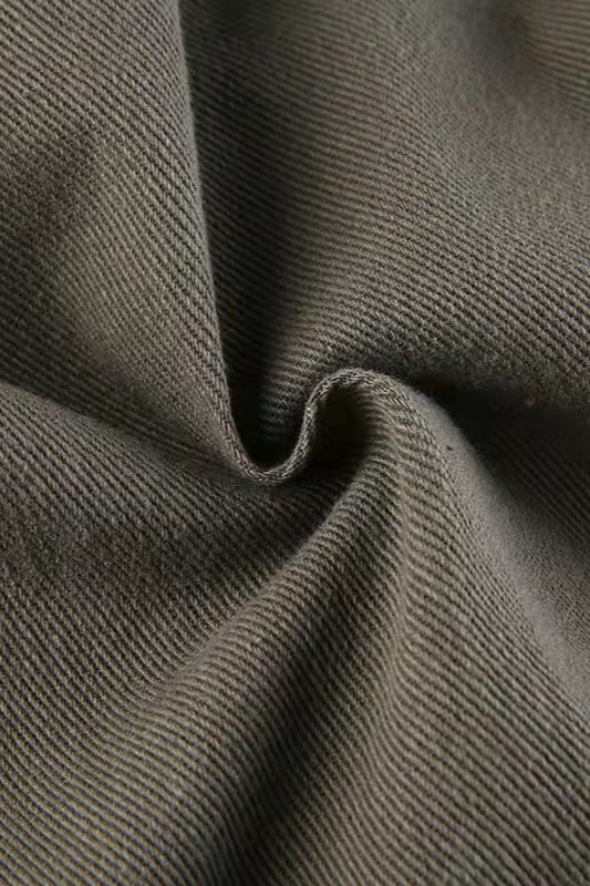 Street Style Low-Waisted Multi-Pocket Denim Cargo Pant