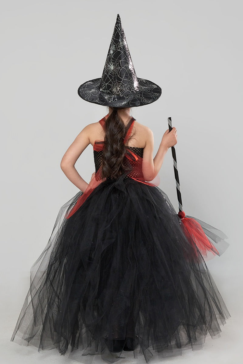 Spider Witch Tutu Kid Halloween Costume