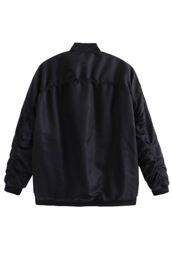 Oversized Bomber Loose Biker Jacket