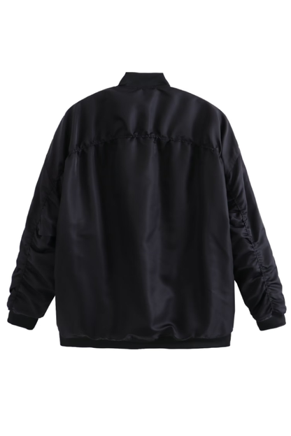 Oversized Bomber Loose Biker Jacket