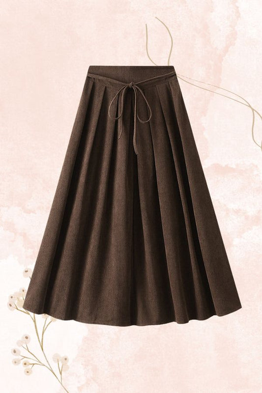 High Waist Pleated Skirt