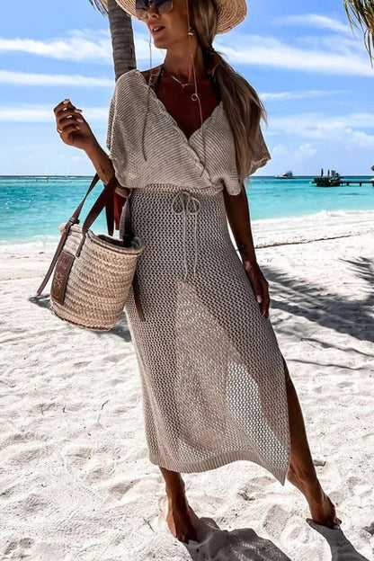 Sailing The Sea Knitted Cover Up Dress