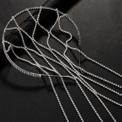 Fashionable and Light Luxury Rhinestone Tassel Headband