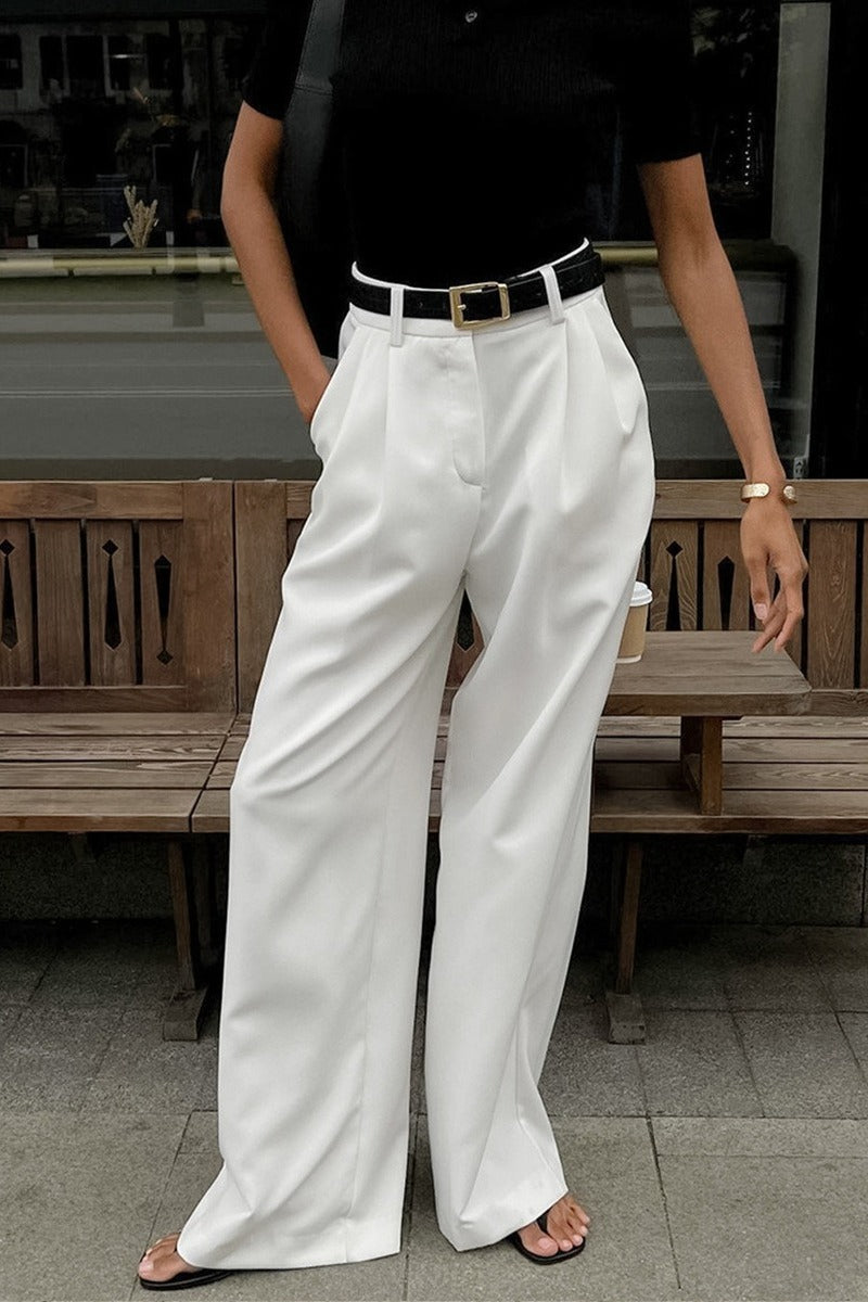 Versatile High Waist Wide Leg Pants