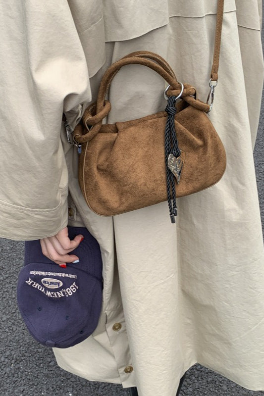 Pleated Cloud Charm Vintage Elegant Crossbody Bag
