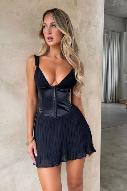 Sexy Chic Ruched Halter Bodycon Dress
