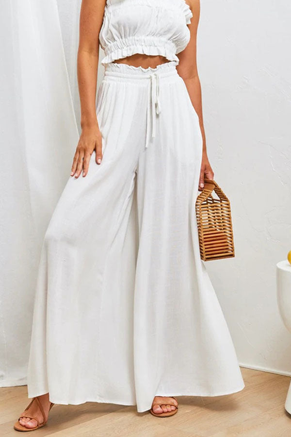 women's casual wide leg loose fashion trousers