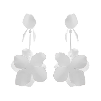 Dopamine Flower Retro Fashion Metal Stud Earrings
