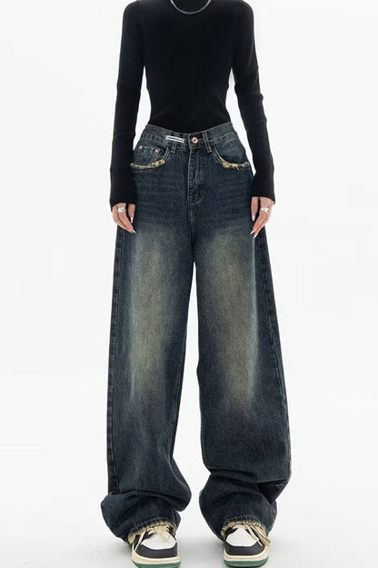 High Rise Loose Fit Vintage Jeans