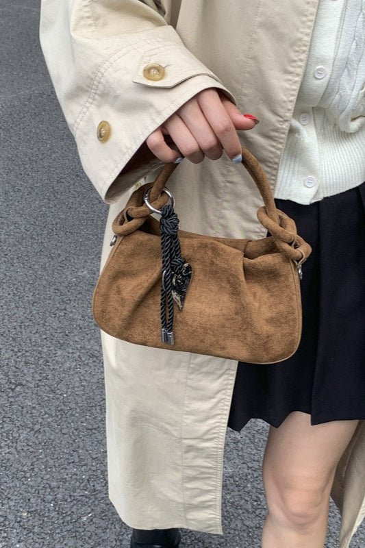 Pleated Cloud Charm Vintage Elegant Crossbody Bag
