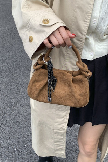 Pleated Cloud Charm Vintage Elegant Crossbody Bag