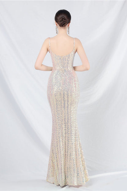 Elegant Sequin Cami Maxi Dress