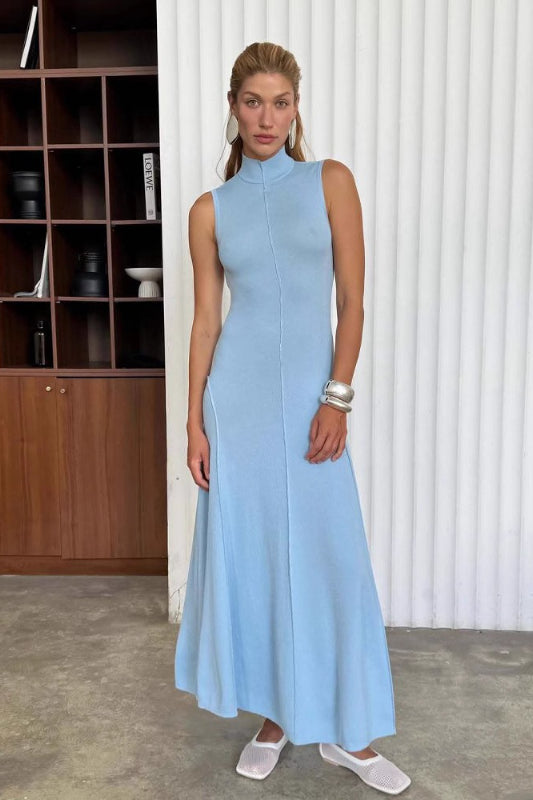 Elegant High Waist Maxi Dress