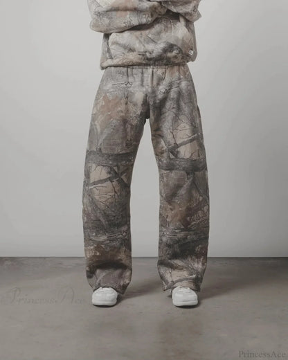 Camouflage Mysterious Printed Sweat Pant