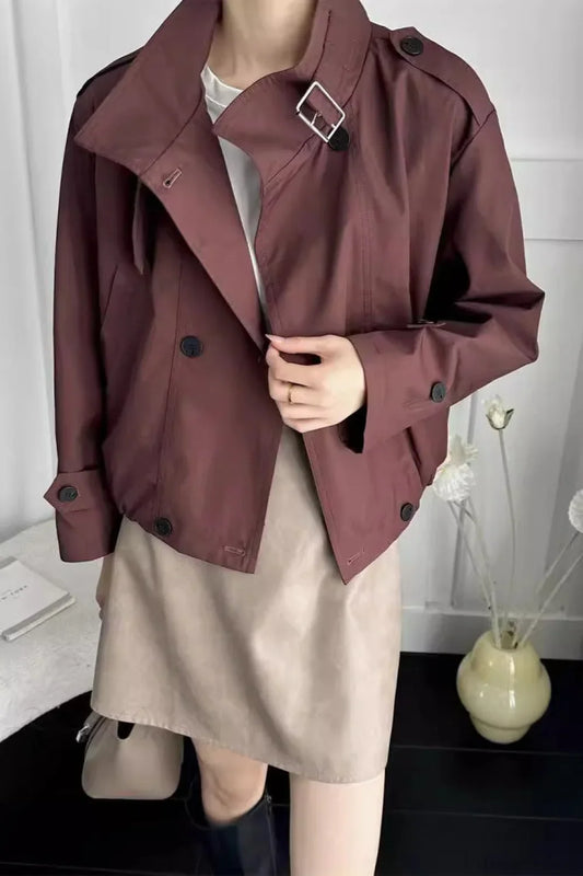 Cargo Cropped Casual Loose Jacket