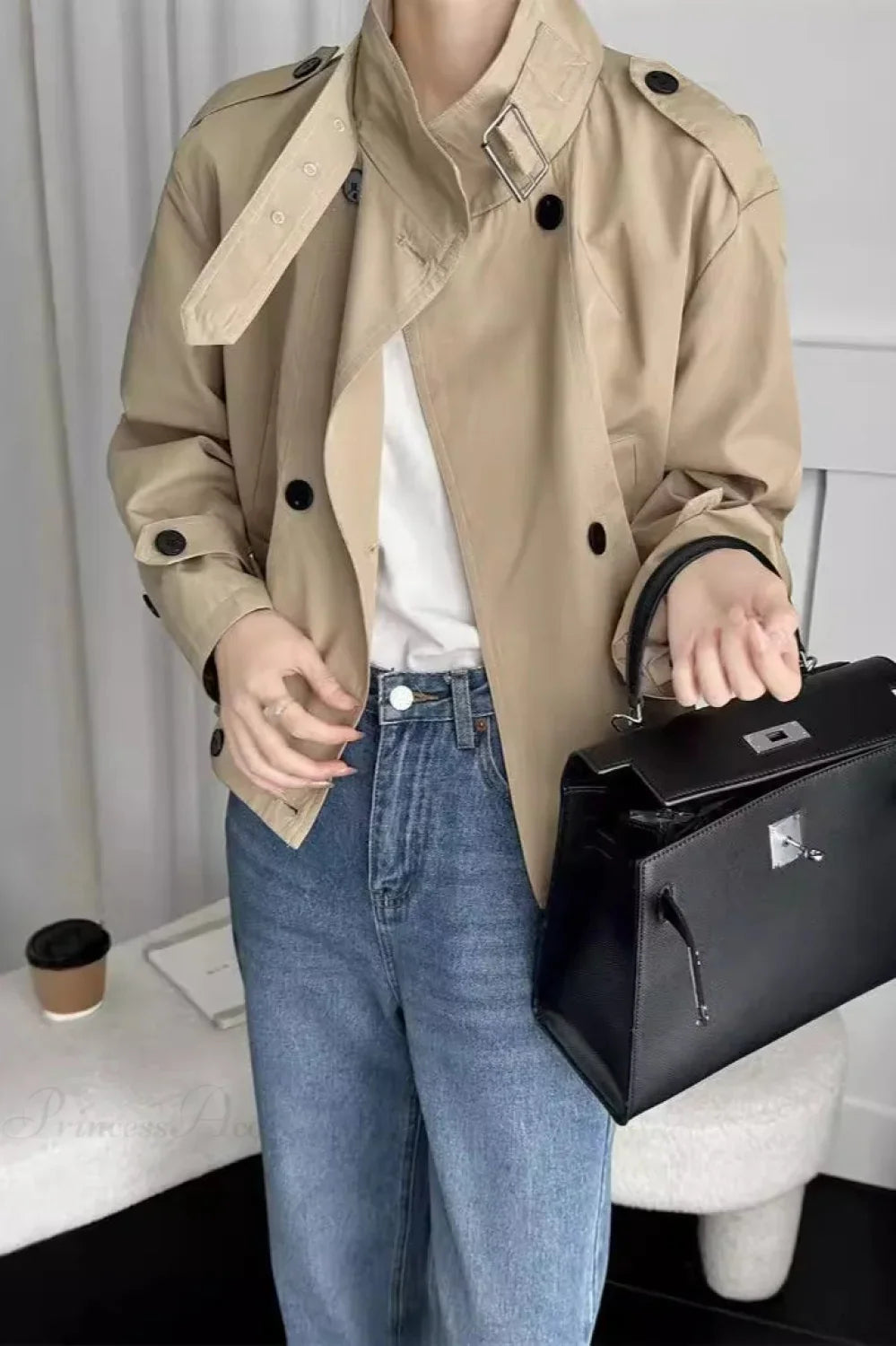 Cargo Cropped Casual Loose Jacket