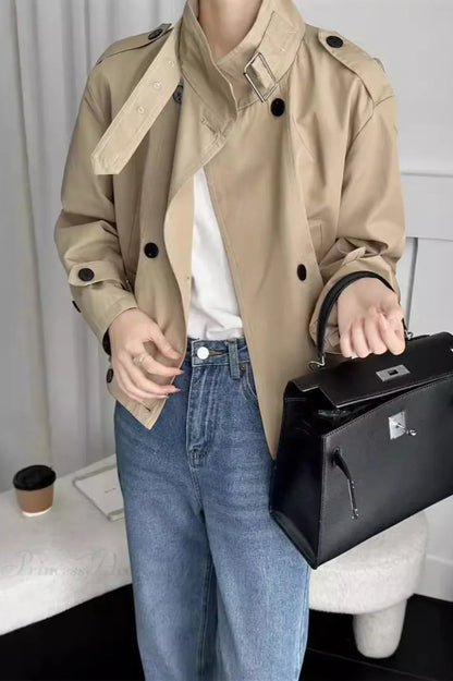 Cargo Cropped Casual Loose Jacket