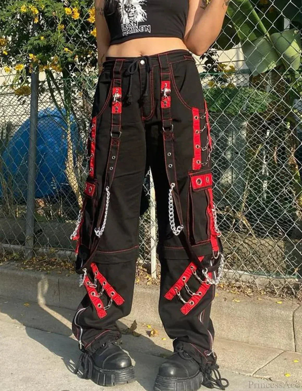 Cargo Mysterious Chain Harem Runner Pant