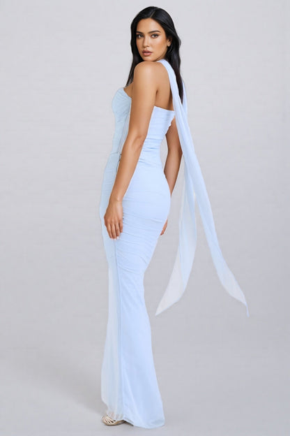 Freyalt Bluebell Fluted Hem Maxi Dress Set