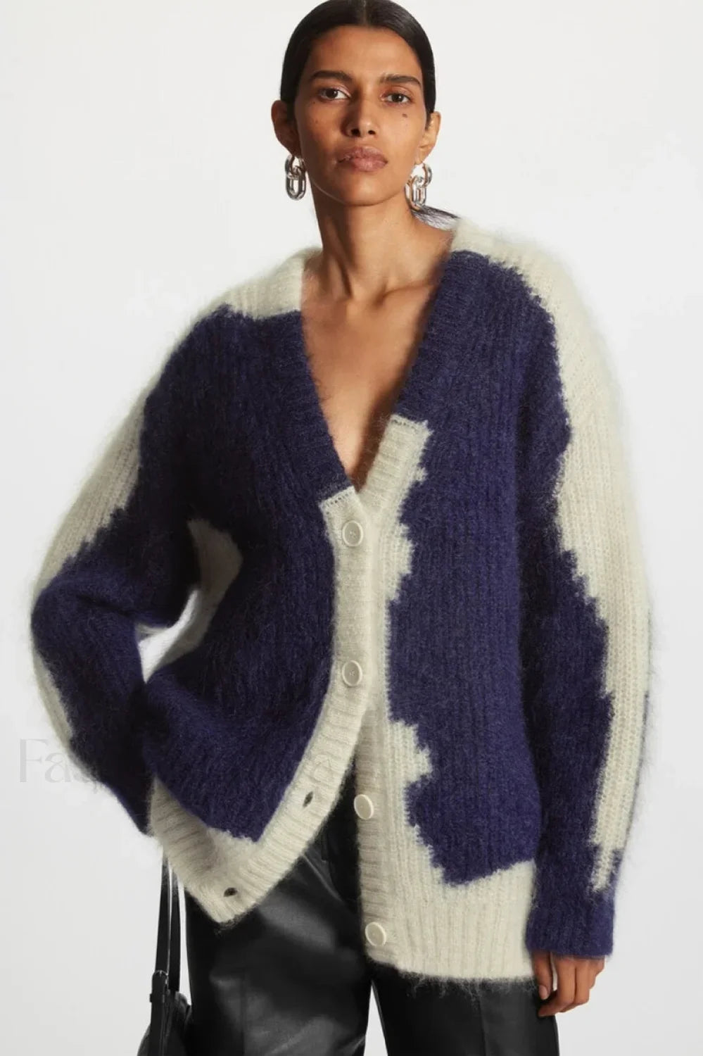 Casual Half-Placket Cardigan