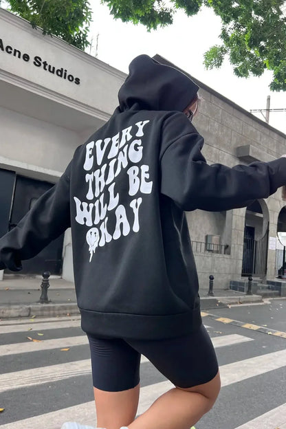 Casual Pocket Hooded Hoodie