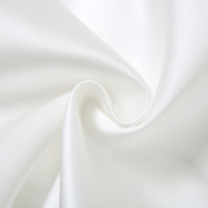 Button backless contrast tube mini dress