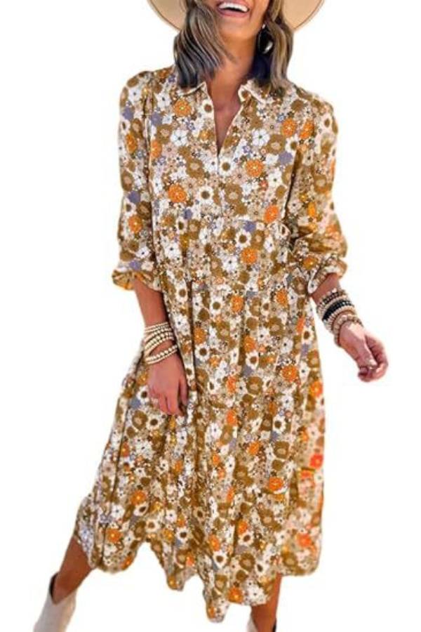 Bohemian Flowy Dress