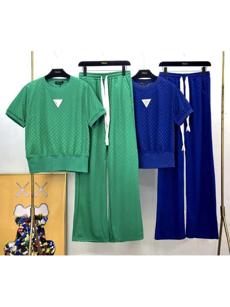 Print B V T-Shirt & Pants Coord Set