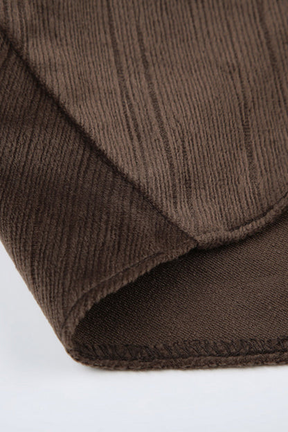 Asymmetric Draped Midi Skirt