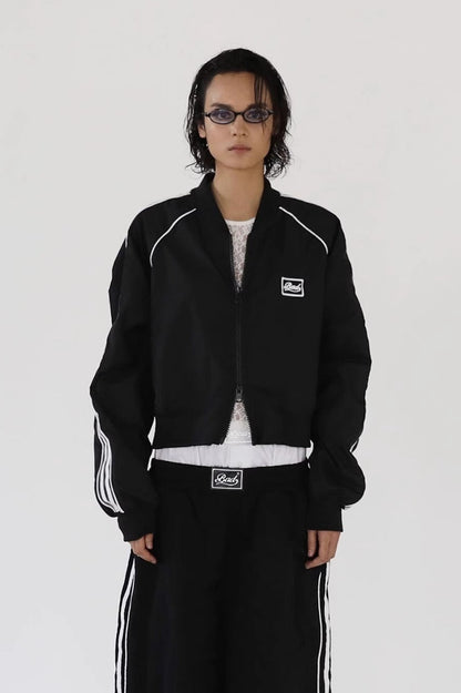 Embroidered Retro Bomber Jacket