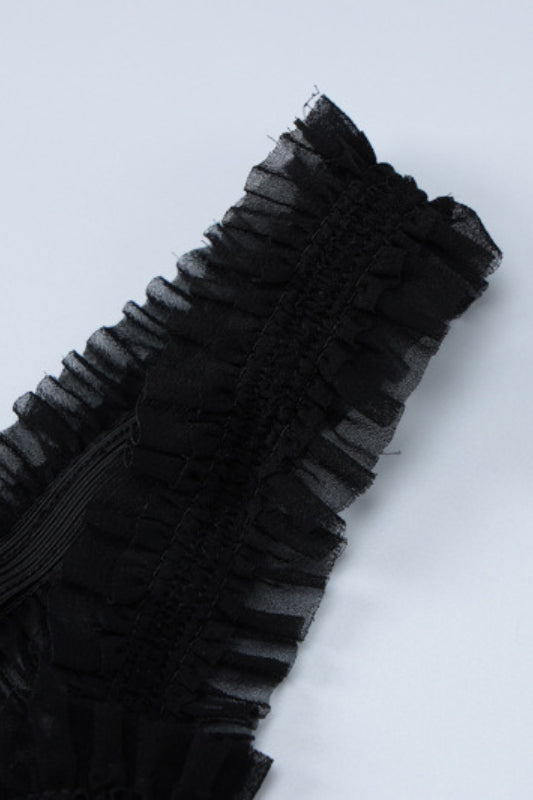 Lace Detail Bow Front Midi Dress