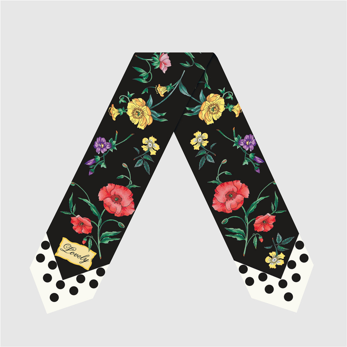 The Lila — Silk Skinny Scarf