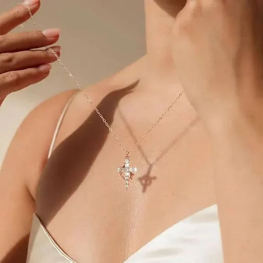 Crown Cross Necklace