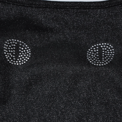 Beaded u neck backless cami mini dress