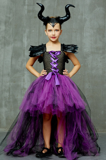 Dark Queen Dress Kid Halloween Costume