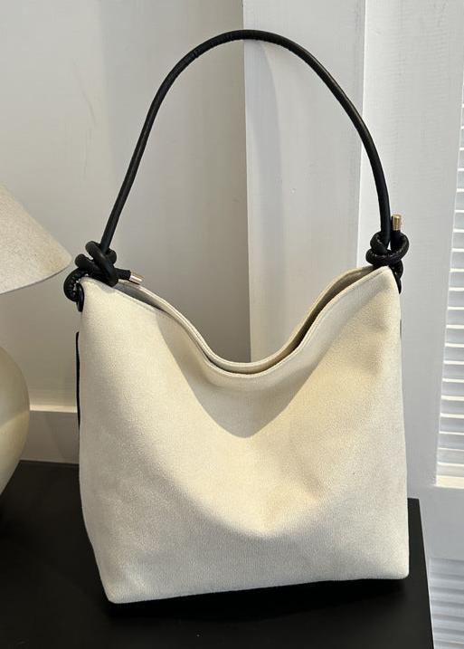 Frosted-Suede-Shoulder-Tote
