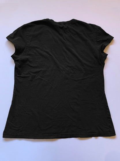 Vintage Brown Butterfly Print Short Sleeve Tee