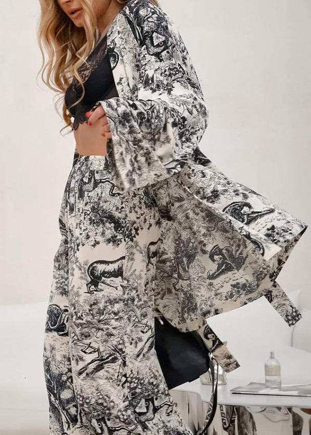 Bohemian Art Print Two-Piece Lounge Set