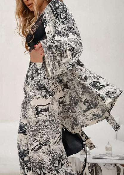 Bohemian Art Print Two-Piece Lounge Set