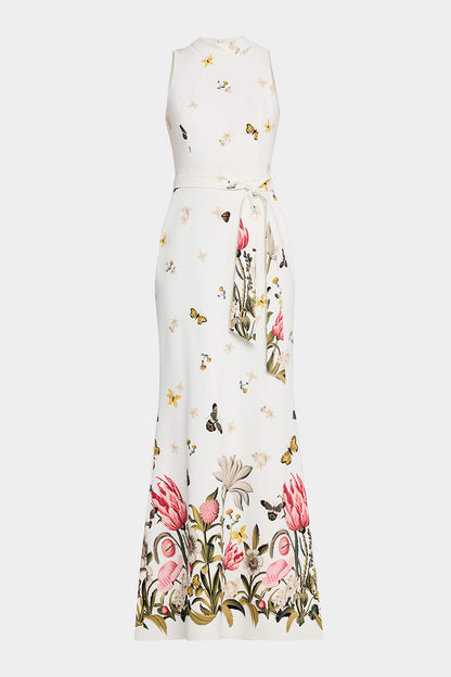 Moira Butterfly Printed Sleeveless Maxi Dress