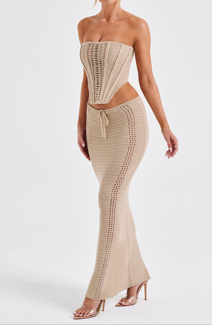 Giacinta Maxi Skirt - Beige