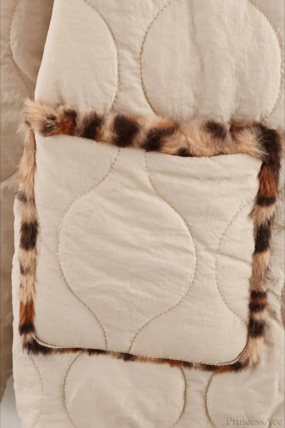 Chic Turn-Down Collar Reversible Leopard Cotton Coat