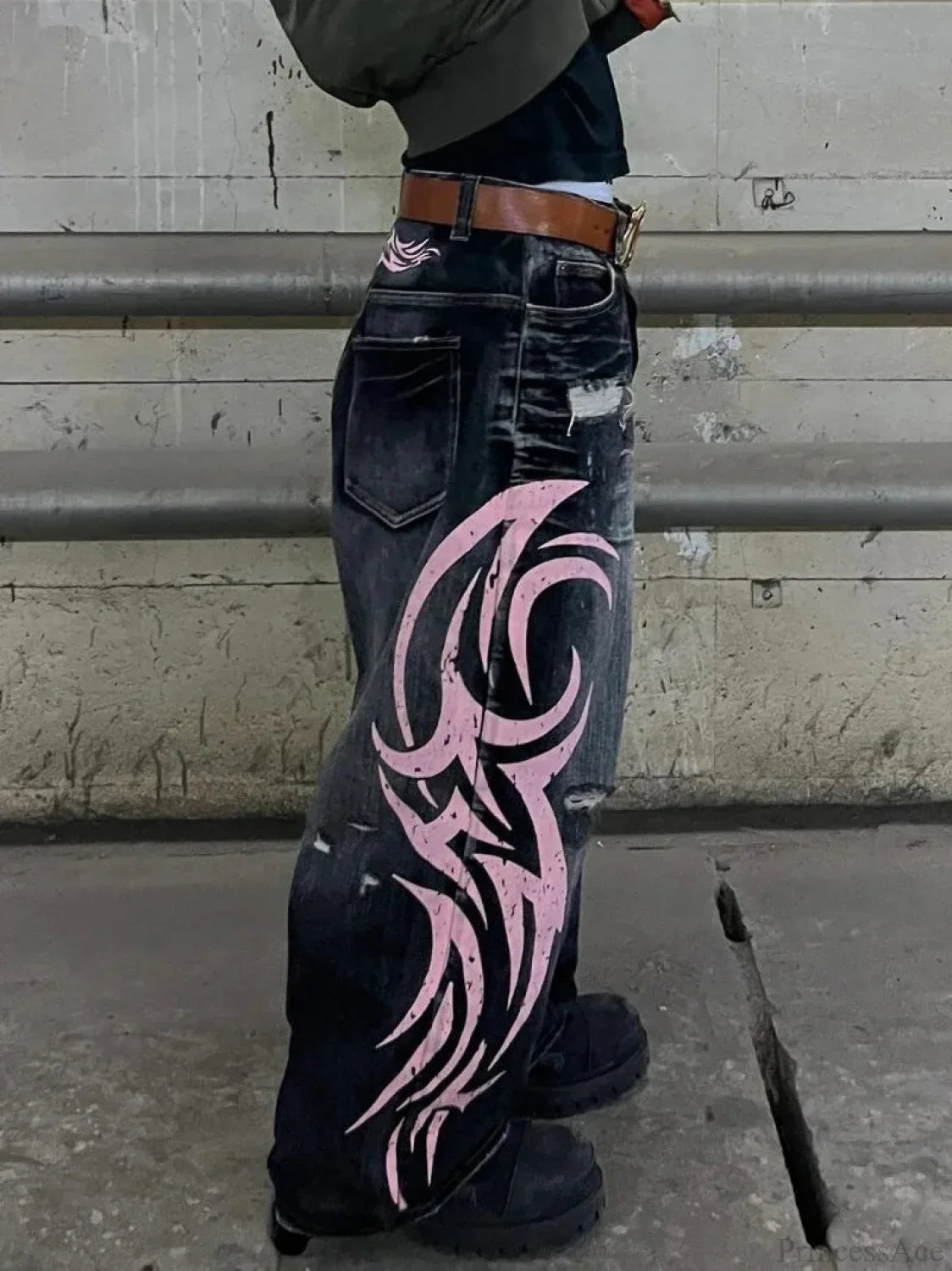 Clean Blade Print Gothic Trouser