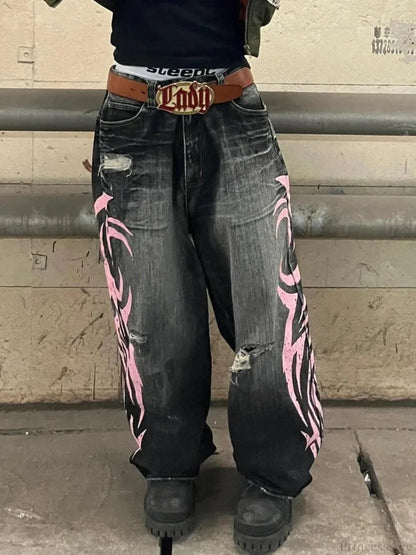 Clean Blade Print Gothic Trouser