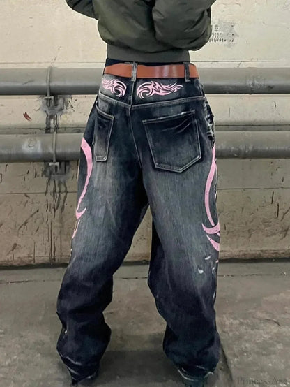 Clean Blade Print Gothic Trouser